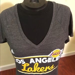 Adidas NBA Lakers V-Neck Blouse, Large. NWT